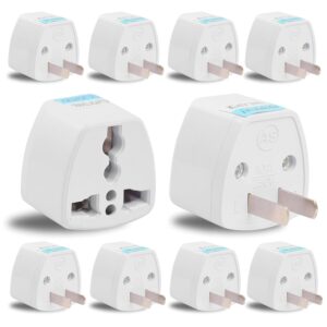 India to USA Converter Plug | Travel Adapter 10-Pack: Universal Type A Plug Adapter for US, Canada, Mexico, Japan, Thailand | for Indian Decices | Compatible with Laptop, Camera, Chargers (10A 250V)