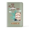Mekhush Unisex-Adult Personalized Printed Leather Passport Cover With Customised Name | Printed Travel Quote On Passport Holder (Design 03, Mint Green)