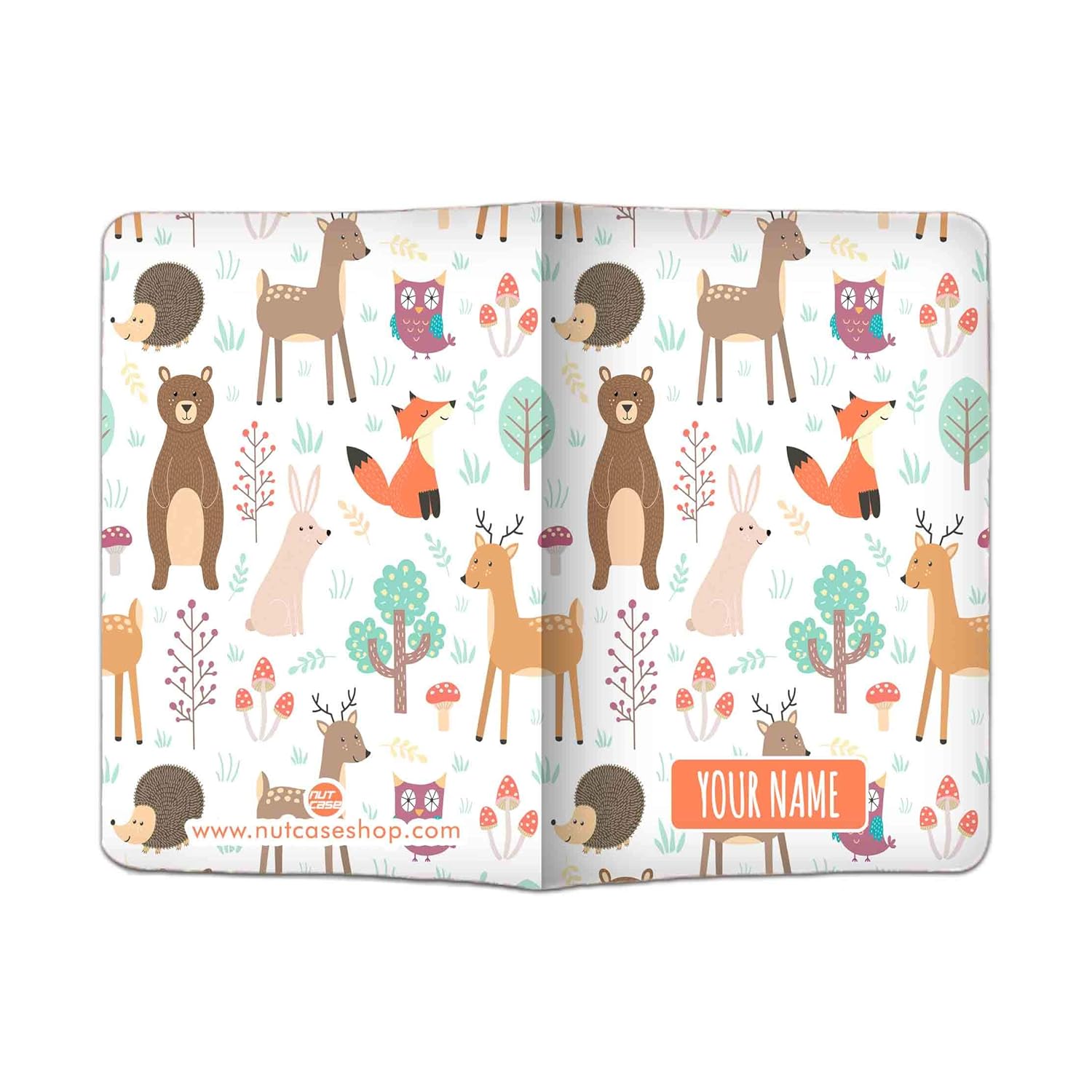 Nutcase-Personalized-Passport-Cover-for-Kids-PU-Leather-Polyfabric-Cute-Animal-Multicolor.jpg Nutcase Personalized Passport Cover for Kids PU Leather Polyfabric Cute Animal Multicolor