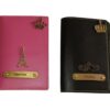 Shop for u Customised Couple Passport Cover (Pink and Black)
