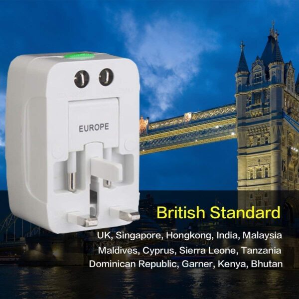 1749010678 Tyagy Universal Travel Plug Adapter Worldwide All in One Portable Wall AC Power Charger with Dual USB Charging Ports 224 Countries Supported
