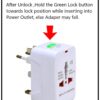 1749183588 SKADIOO Universal Travel Adapter Plug All in One International Power Converter for US UK EU AUS Europe North South America 150 Countries Fast Charging Compact for Smartphones Laptops