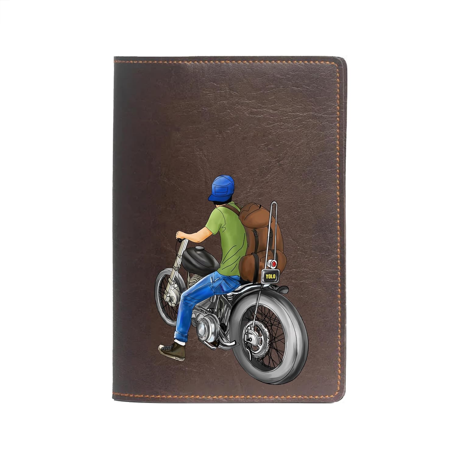 The Messy Corner Vegan Leather Passport Cover for Men | The Messy Corner Vegan Leather Passport Cover for Men | ROADRUSH Passport Case Accessories for Travel (Dark Brown)
