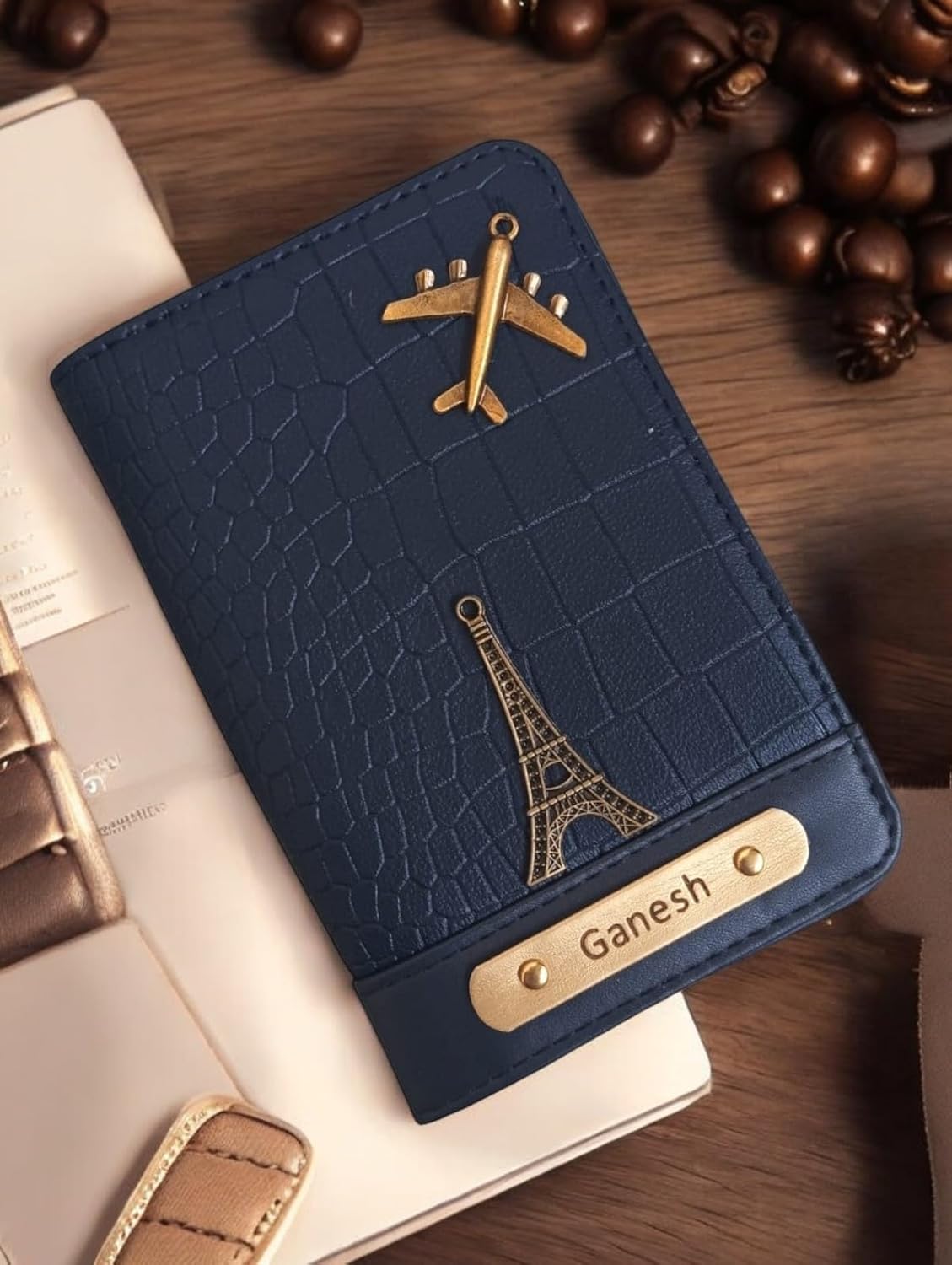 1749445957_CELED-Customised-Croco-Passport-Cover-for-Unisex-Extra-Strap-Detail-Quality-Croco-Texture-Name-On-Passport-Cover.jpg 1749445957 CELED Customised Croco Passport Cover for Unisex Extra Strap Detail Quality Croco Texture Name On Passport Cover