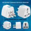 1749619013 Hi Plasst India to USA Type B Plug Adapter Pack of 1 Universal Travel Adapter for US Canada Mexico Japan Thailand Converter for Indian Plugs for Laptop Camera Chargers 10A 250V