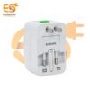 1749705574 Electronic Spices Universal Travel Adapter Surge Protector International Adapter All in One Adapter Plug White