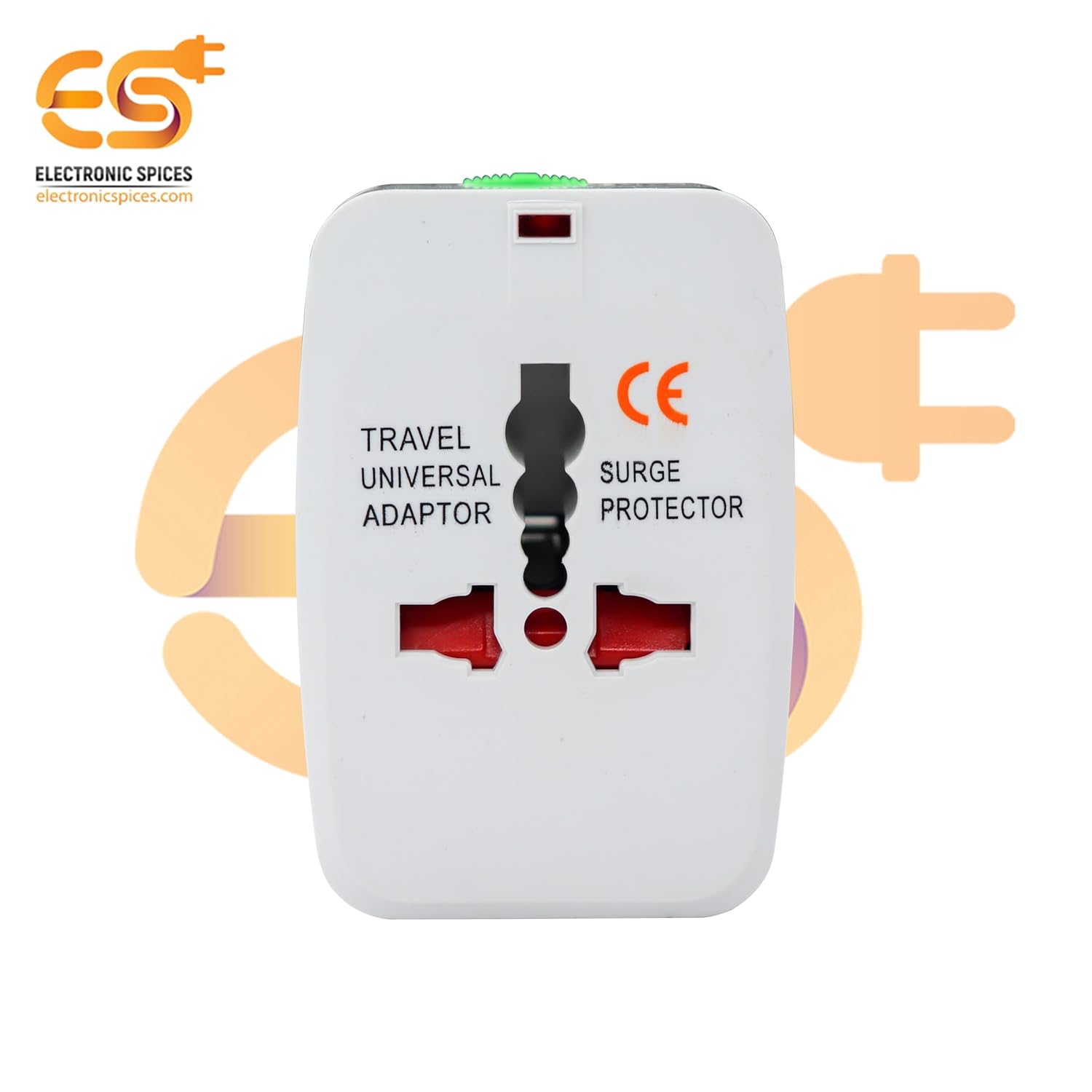 1749705583 Electronic Spices Universal Travel Adapter Surge Protector International Adapter All in One Adapter Plug White