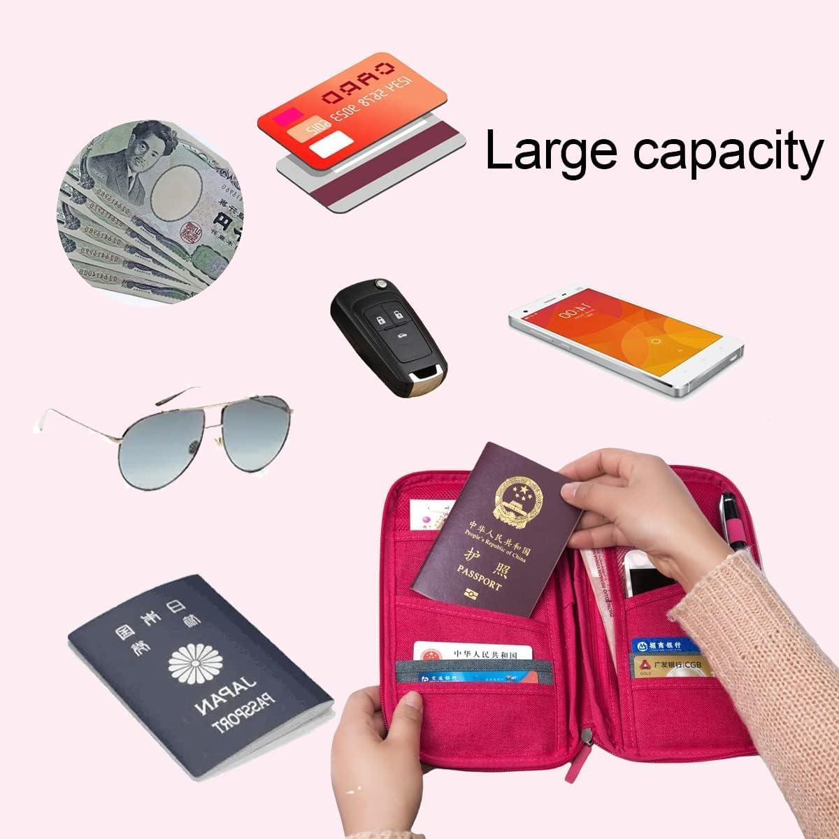 1750138607_EARTHCONE-Passport-Organizer-Travel-Zip-Pouch-Document-Storage-for-Man-and-Woman-Passport-Credit-Card-ID-Document-Organizer-Holder-Bag-Travel-Wallet-1Pcs.jpg 1750138607 EARTHCONE Passport Organizer Travel Zip Pouch Document Storage for Man and Woman Passport Credit Card ID Document Organizer Holder Bag Travel Wallet 1Pcs
