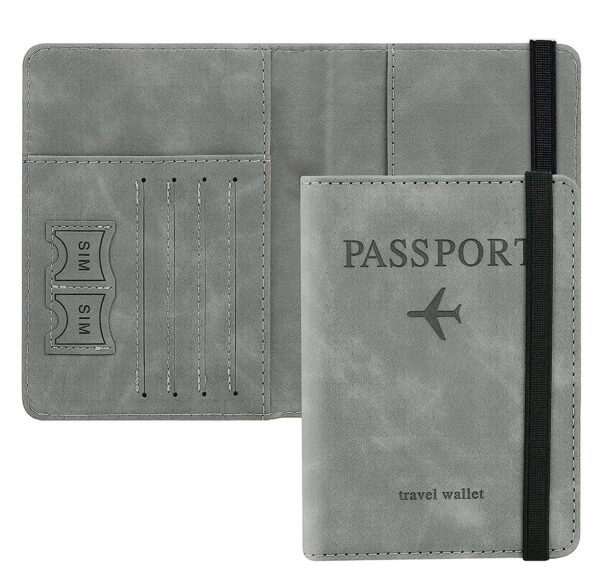 AARKRI SALES Passport Holder Cover Travel Wallet Organiser, Passport Case with PU Leather Travel Document Holder for Men & Women Travel Accessories