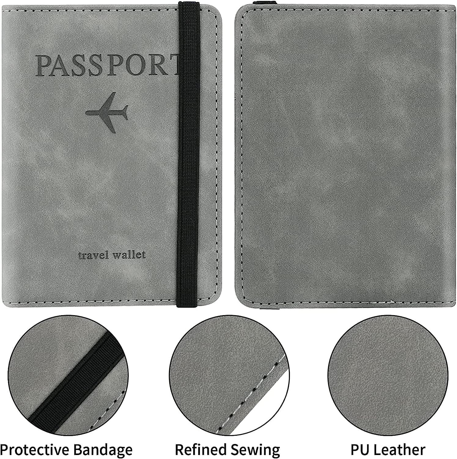 AARKRI-SALES-Passport-Holder-Cover-Travel-Wallet-Organiser-Passport-Case-with-PU-Leather-Travel-Document-Holder-for-Men-Women-Travel-Accessories.jpg AARKRI SALES Passport Holder Cover Travel Wallet Organiser Passport Case with PU Leather Travel Document Holder for Men Women Travel Accessories