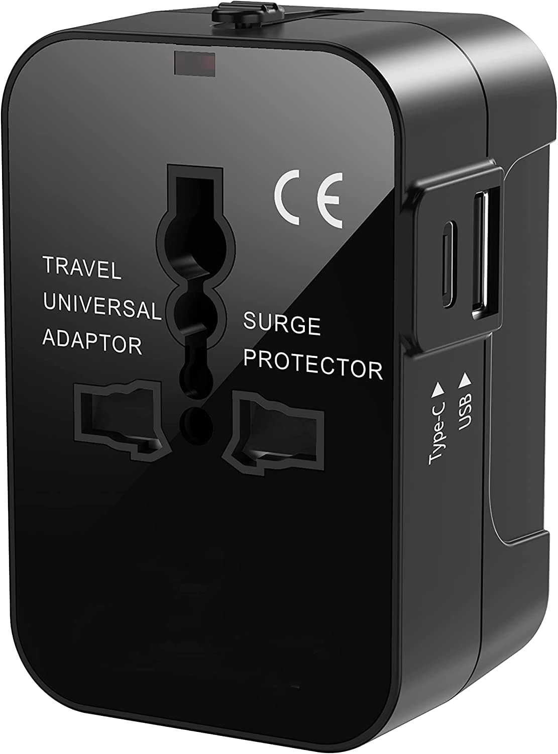 Desidiya Universal Charger Adapter with Type C Laptop/MacBook Mobile Charging, 3 in 1 International Travel Adapter Plug with 1 USB with 2.4A,Fast Charging Adaptor for Worldwide Phone, Mobile, Tablet