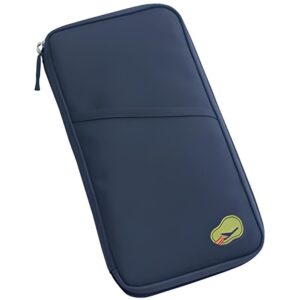 EARTHCONE Passport Organizer, Travel Zip Pouch Document Storage for Man and Woman, Passport Credit Card ID Document Organizer Holder Bag, Travel Wallet (1Pcs)