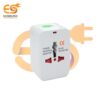 Electronic Spices Universal Travel Adapter Surge Protector International Adapter All in One Adapter Plug White