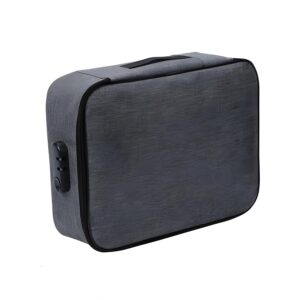 GTC Waterproof Passport & Document Holder Travel Organizer Bag with Lock File Bag TSA-Approved case (FBG-098)
