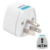 Hi-Plasst India to USA Type B Plug Adapter (Pack of 1) Universal Travel Adapter for US, Canada, Mexico, Japan, Thailand | Converter for Indian Plugs for Laptop, Camera, Chargers (10A 250V)