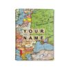 Nutcase Personalized Passport Holder Passport Cover- PU Leather Polyfabric Travel Wallet Case - Add Your Name