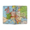 Nutcase Personalized Passport Holder Passport Cover PU Leather Polyfabric Travel Wallet Case Add Your Name