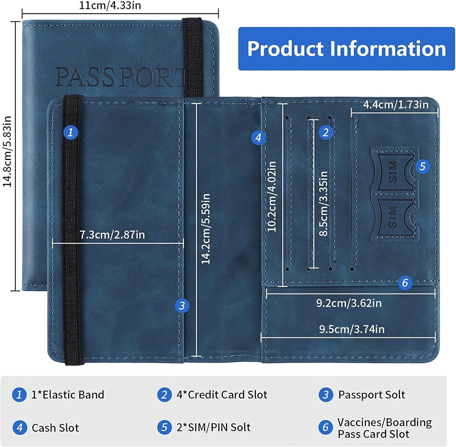 REWOP-Passport-Cover-RFID-Blocking-PU-Leather-Travel-Passport-Holder-Cover-Travel-Wallet-Organiser-Passport-Case-Travel-Document-Organiser-for-Men-Women-14.8-X-11CM-Blue.jpg REWOP Passport Cover RFID Blocking PU Leather Travel Passport Holder Cover Travel Wallet Organiser Passport Case Travel Document Organiser for Men Women 14.8 X 11CM Blue