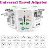 SKADIOO Universal Charger Adapter 240V | 2 Years Warranty | Universal Travel Adapter All in One, International Travel Adapter for 150+ Countries (Set of 1, White)