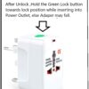 SKADIOO Universal Charger Adapter 240V 2 Years Warranty Universal Travel Adapter All in One International Travel Adapter for 150 Countries Set of 1 White