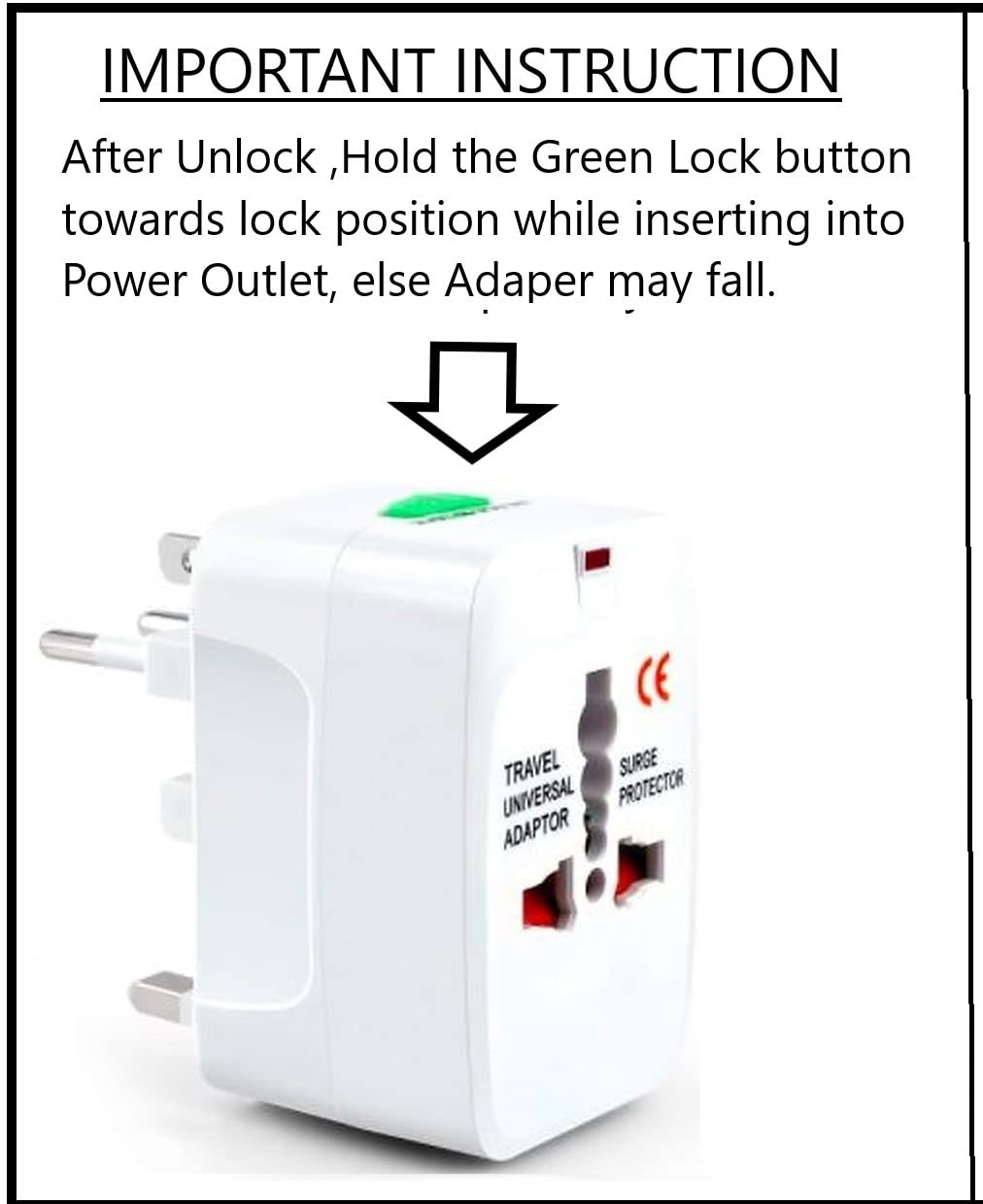 SKADIOO Universal Charger Adapter 240V 2 Years Warranty Universal Travel Adapter All in One International Travel Adapter for 150 Countries Set of 1 White