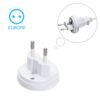 SeCro International Universal All in One Worldwide Travel Adapter Wall SeCro International Universal All in One Worldwide Travel Adapter Wall Charger AC Power Plug Adapter for USA EU UK AUS European Cell Phone Laptop White (Round Adapter)