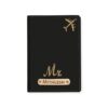 The Unique Gift Studio Personalised Name & Charm Leather Passport The Unique Gift Studio Personalised Name & Charm Leather Passport Cover Holder for Men & Women Black | Customised Passport Holder for Gift