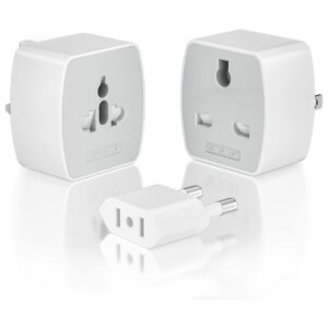 rts Universal Travel Adapter, International All in One Worldwide Travel Adapter and Wall Charger Compatible with, 224 + Countries with Multi Power Outlet Electrical Plug Mobile,Laptop,Tablets,Camera